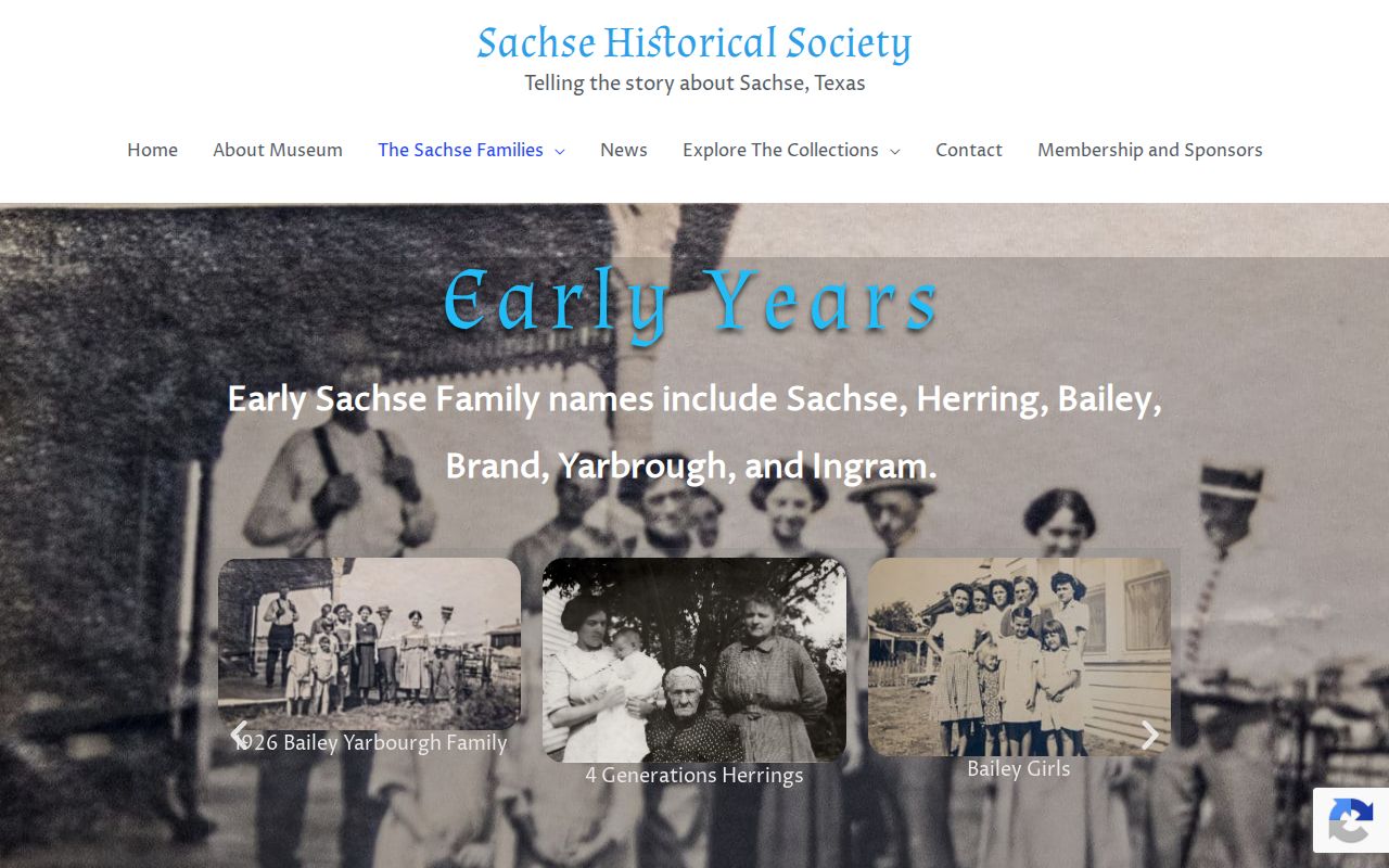 Sachse city directory historical family-name research at the Sachse Historical Society
