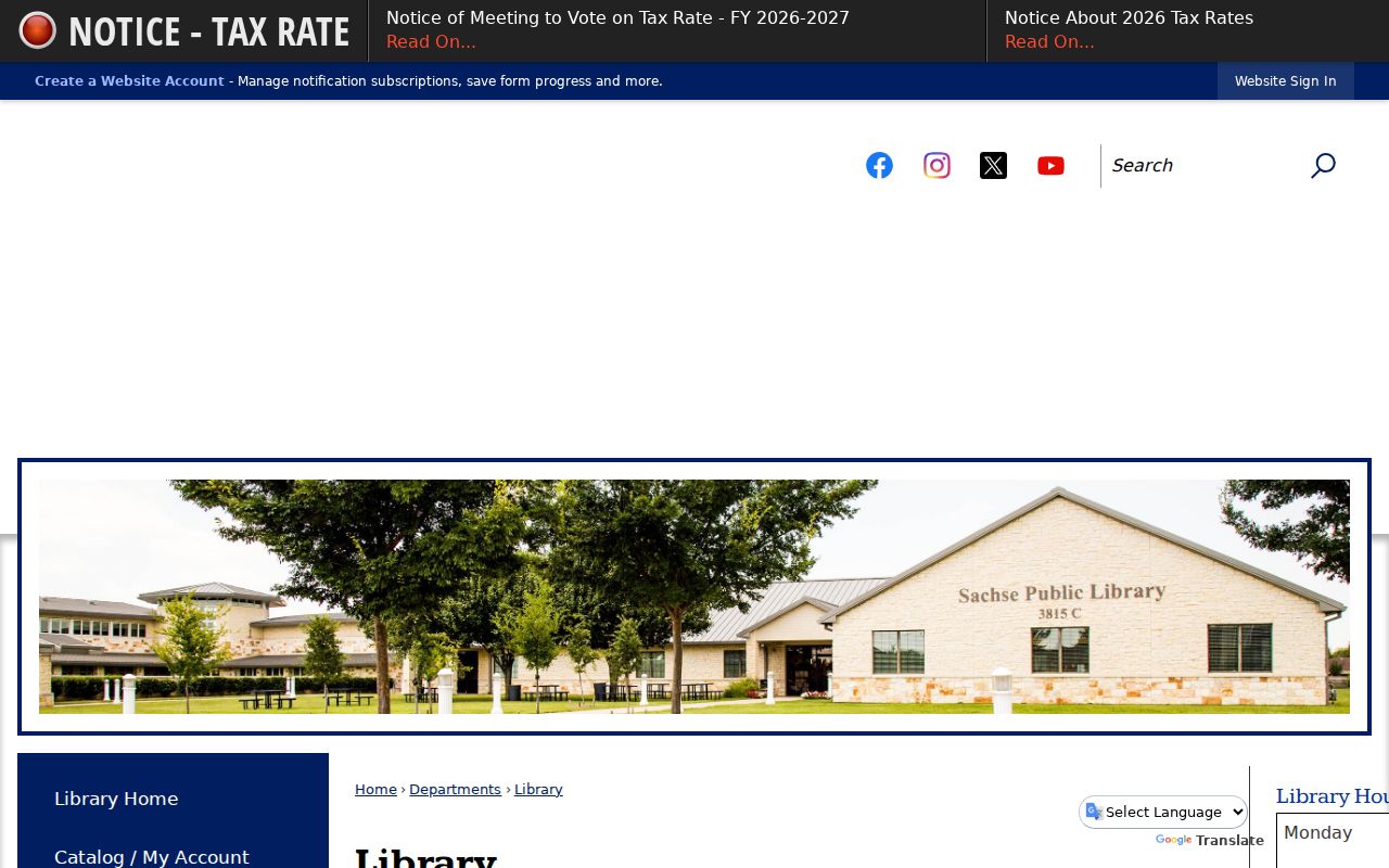 Sachse city directory research route through Sachse Public Library